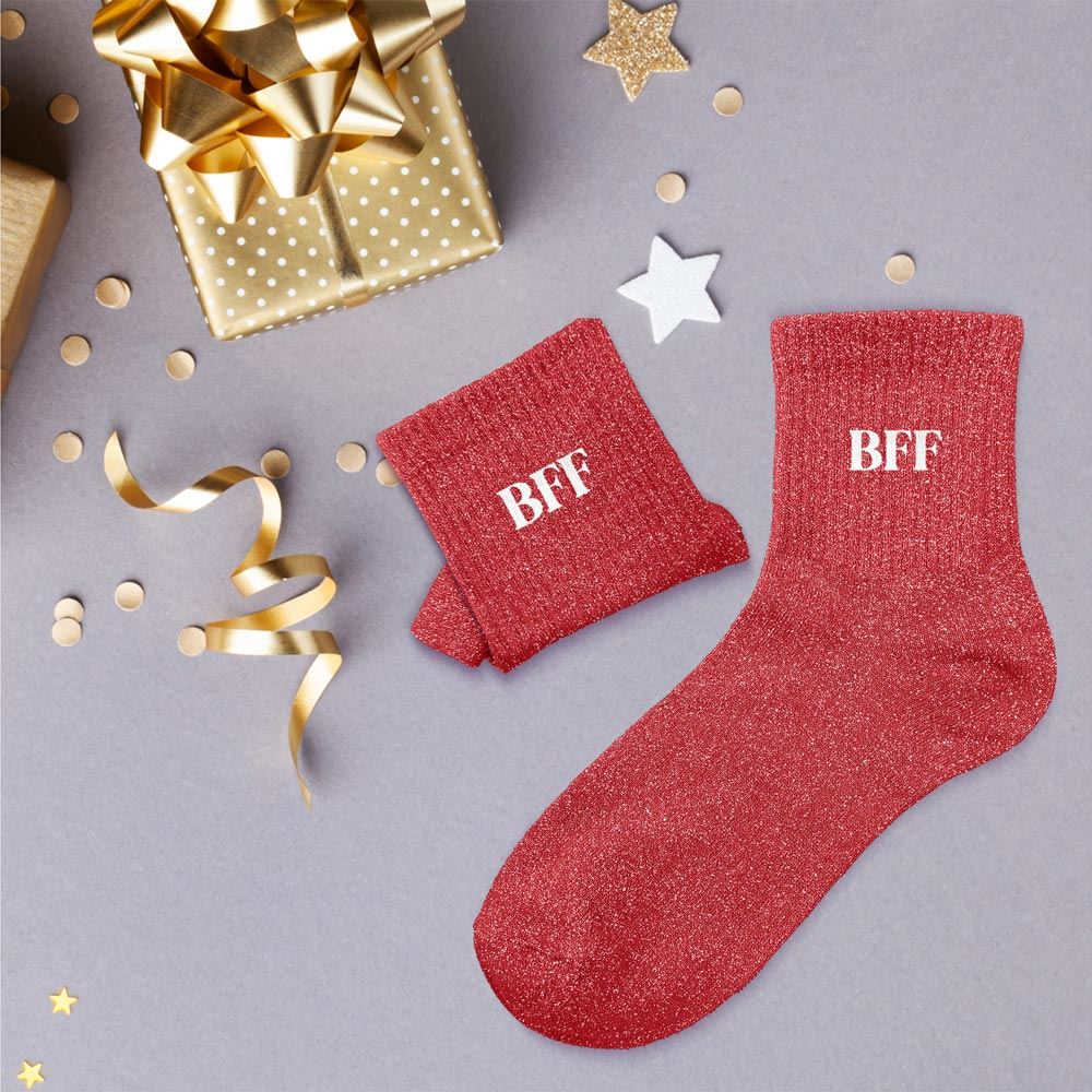 Chaussettes paillettes bff
