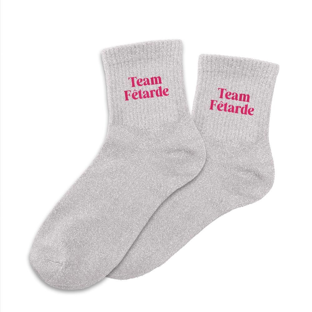 Chaussettes paillettes team fetarde