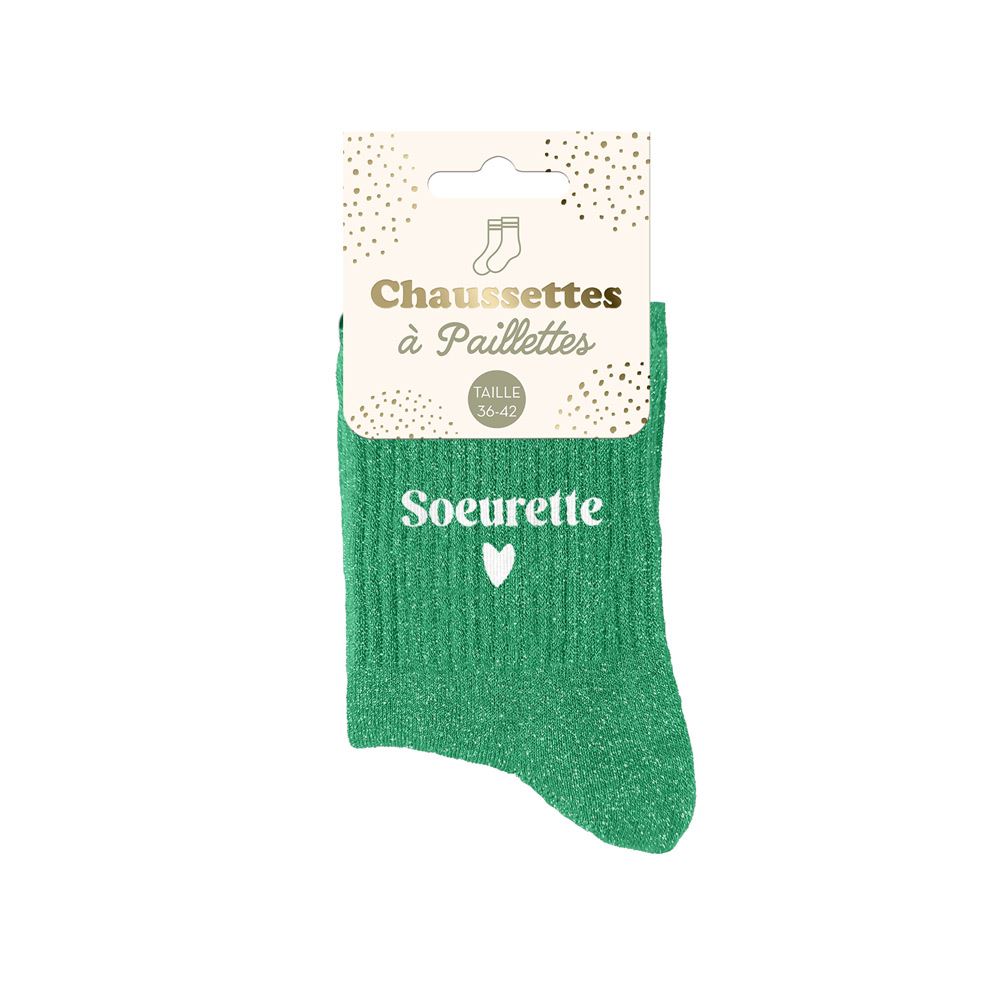 Chaussettes paillettes soeurette