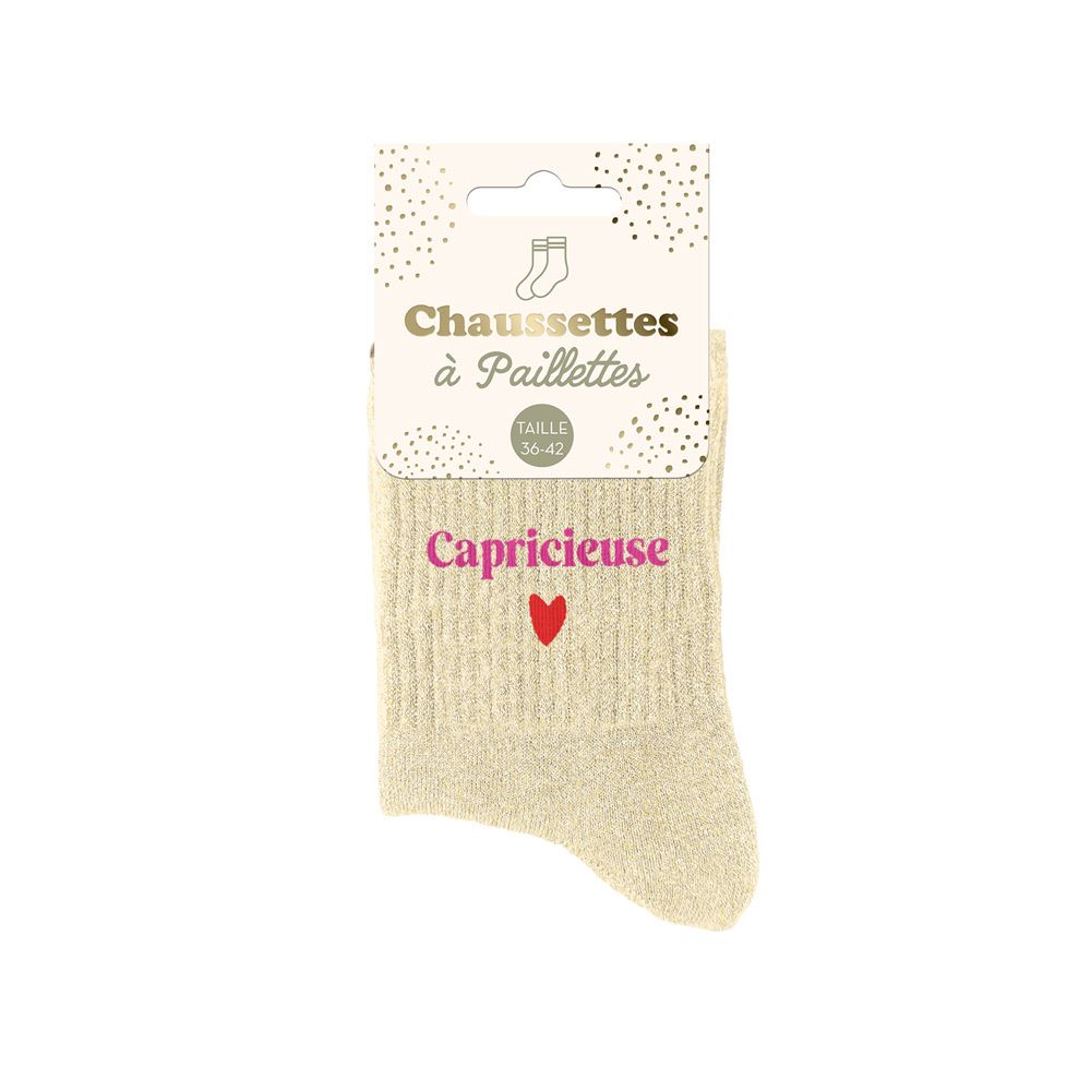 Chaussettes paillettes capricieuse