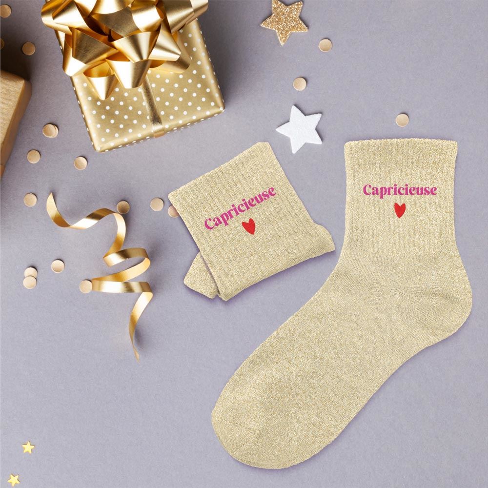 Chaussettes paillettes capricieuse