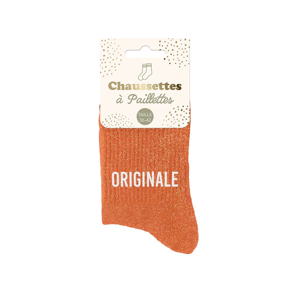 Chaussettes paillettes originale
