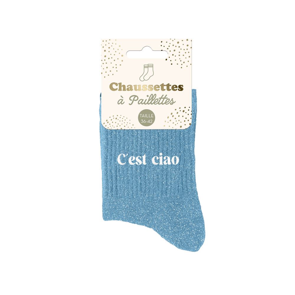 Chaussettes paillettes c'est ciao