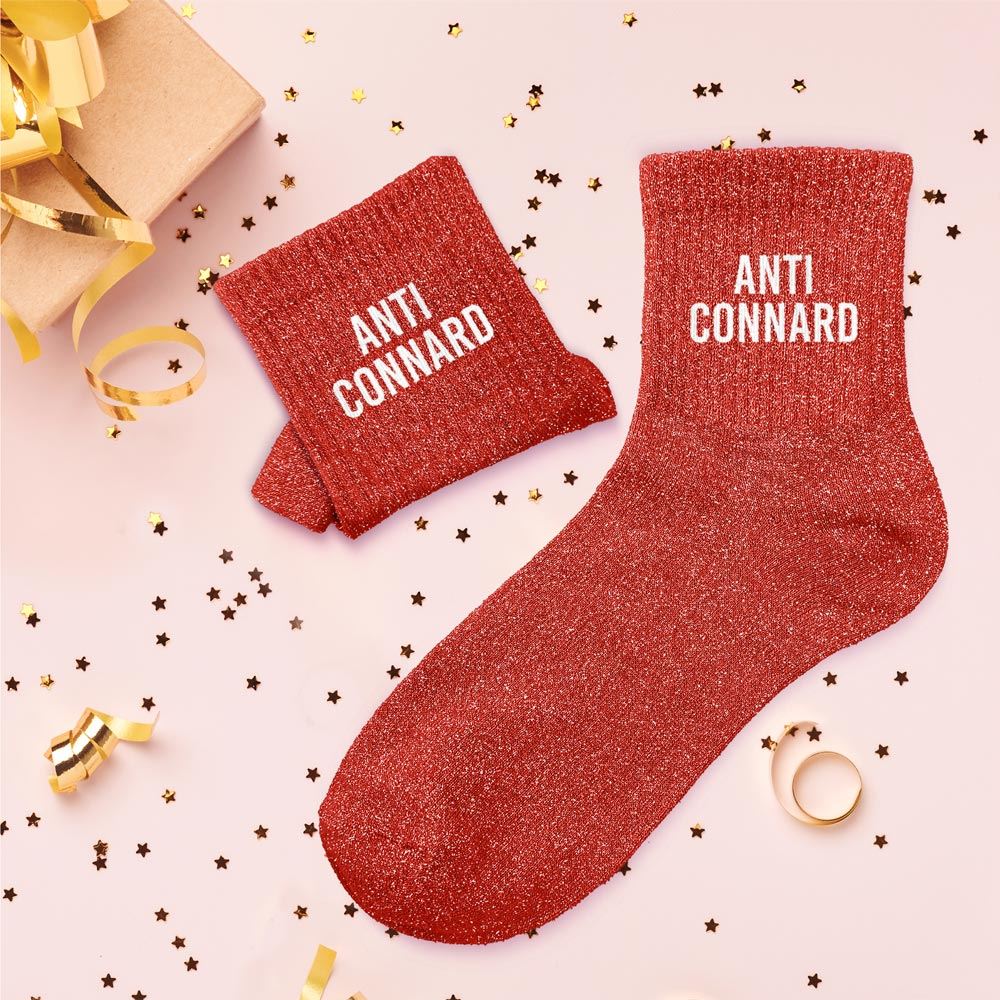Chaussettes paillettes anti connard