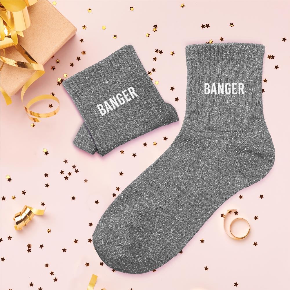 Chaussettes paillettes banger