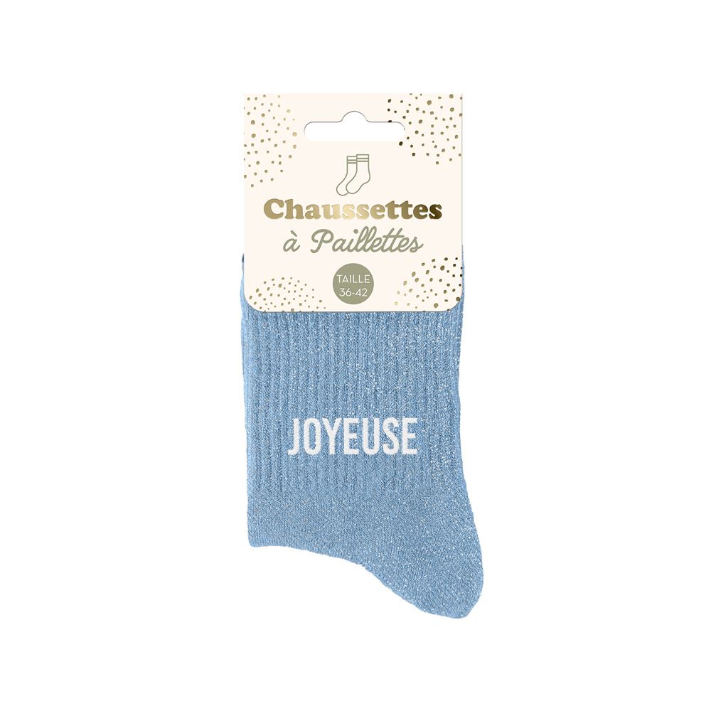 Chaussettes paillettes joyeuse
