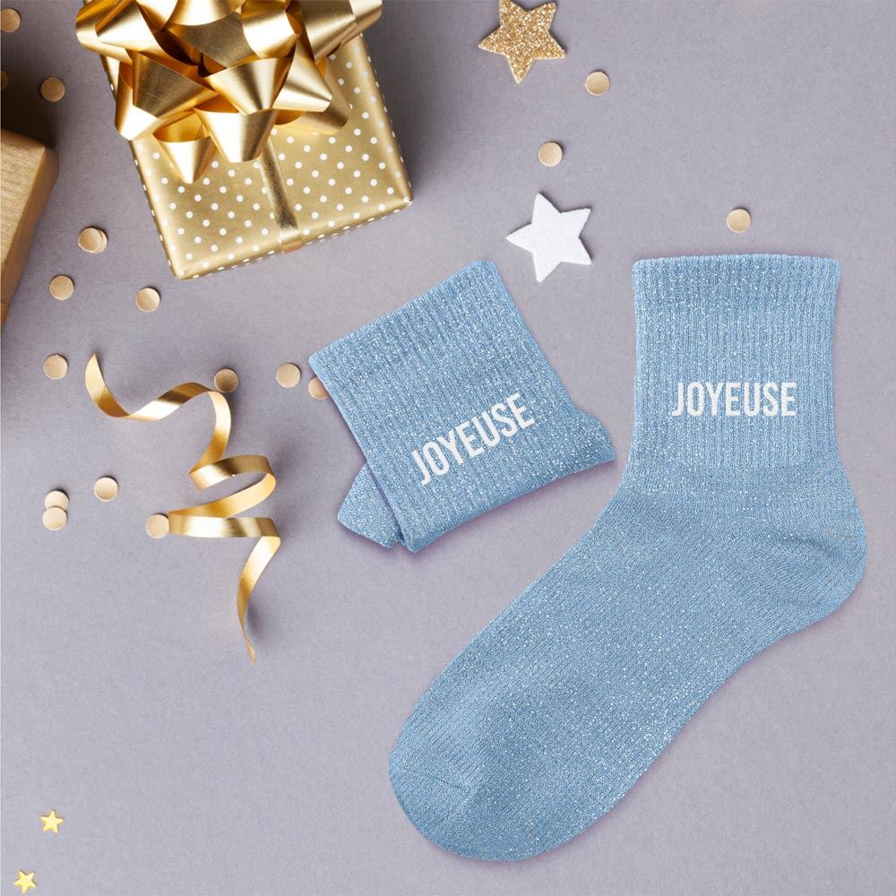 Chaussettes paillettes joyeuse
