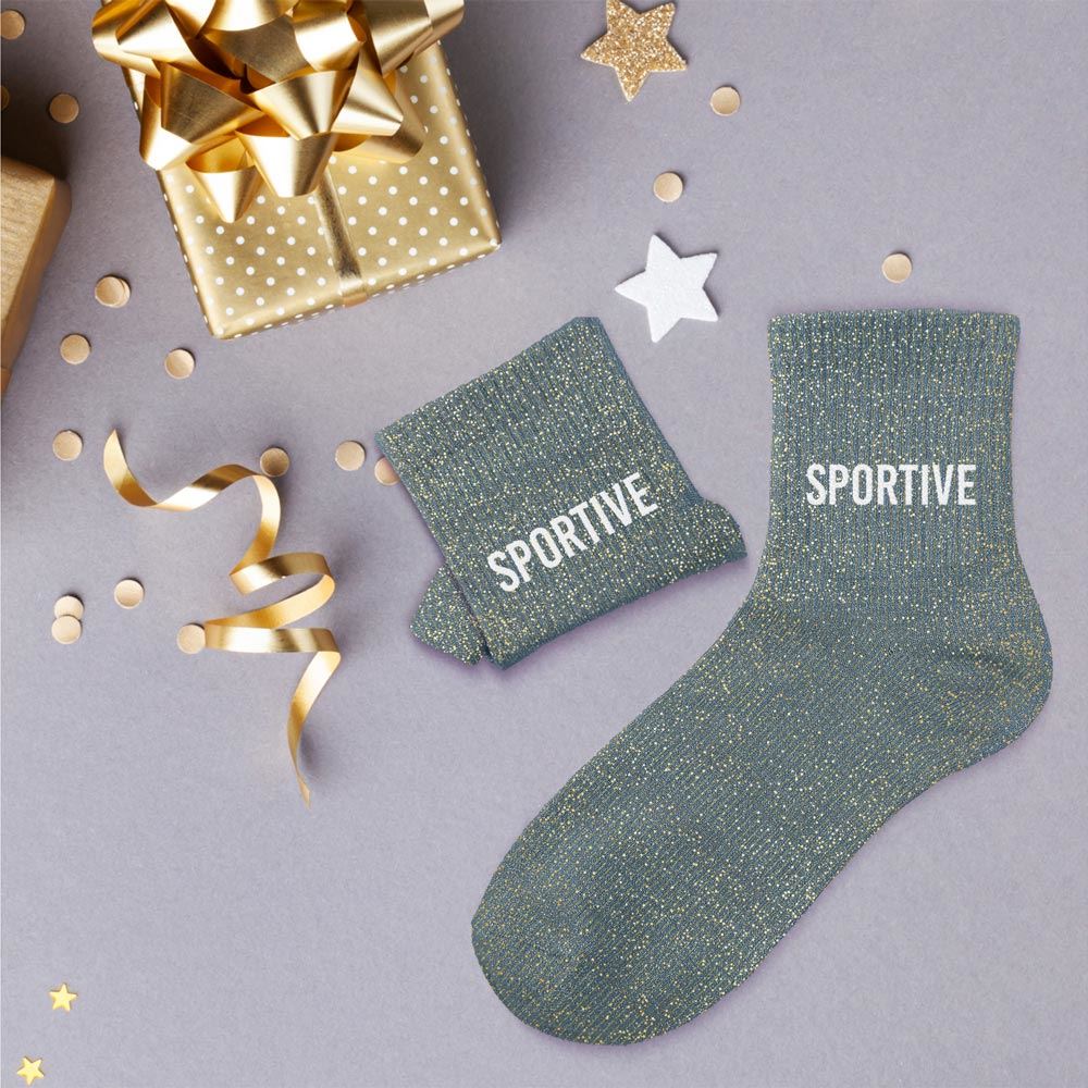 Chaussettes paillettes sportive
