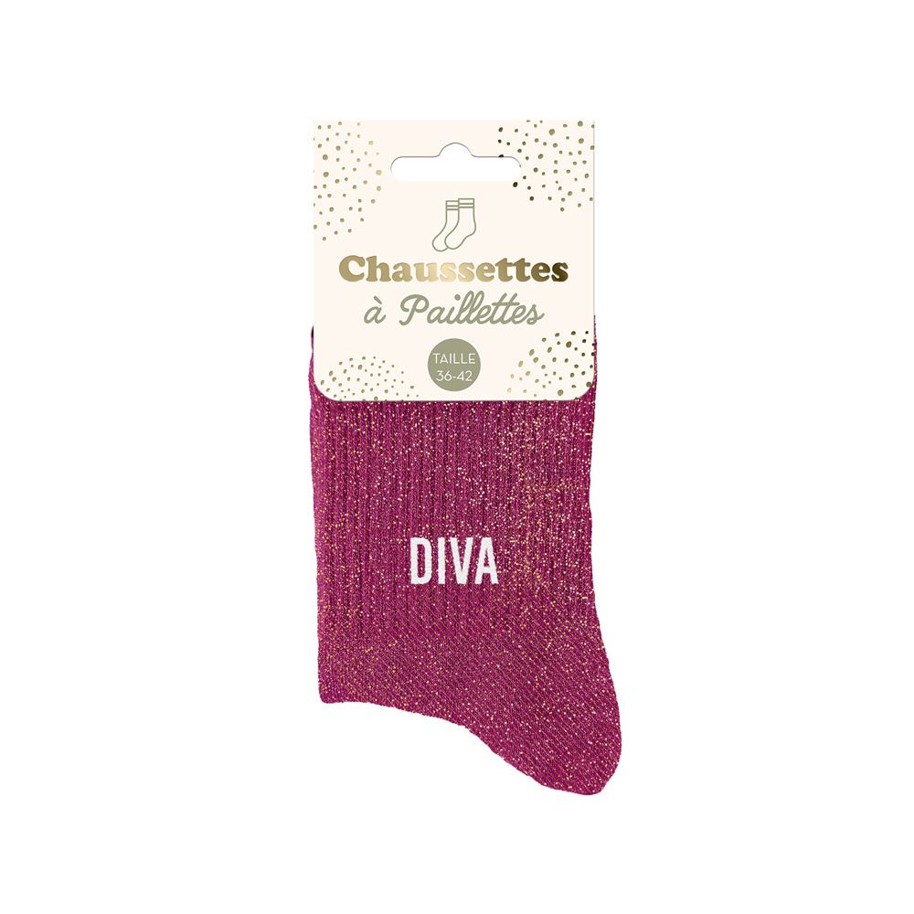 Chaussettes paillettes diva
