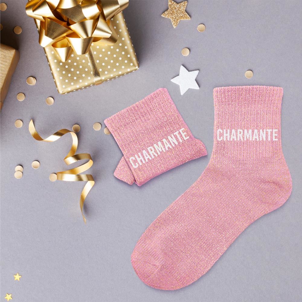 Chaussettes paillettes charmante