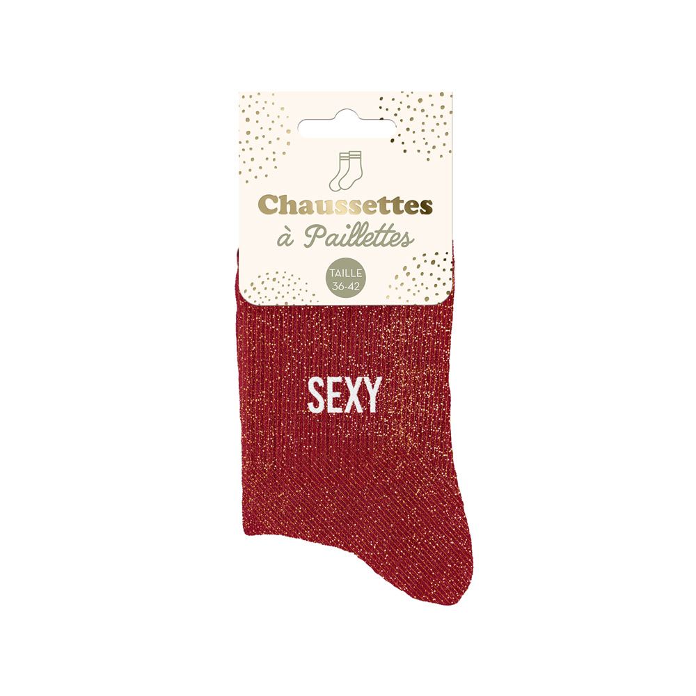 Chaussettes paillettes sexy