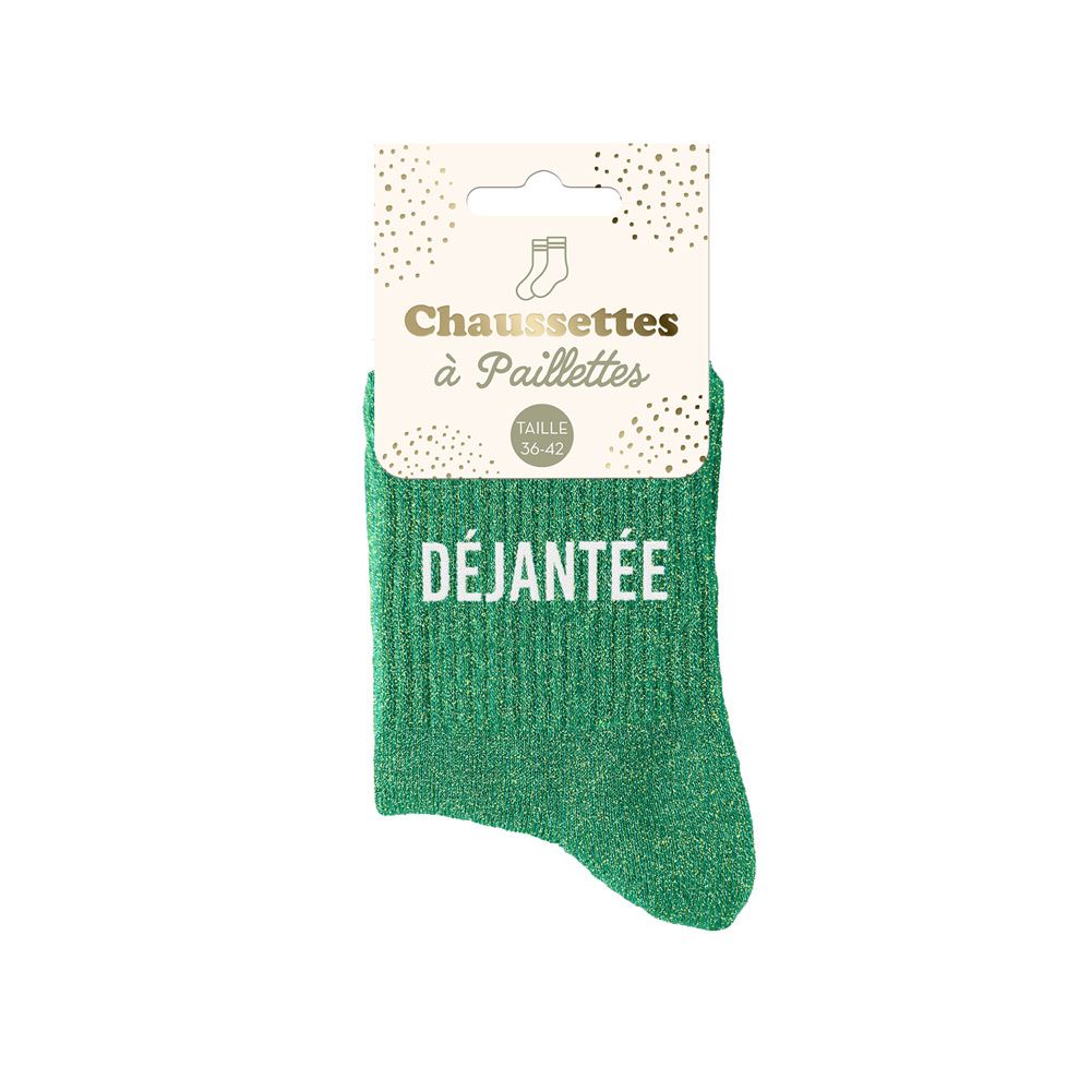 Chaussettes paillettes dejantee