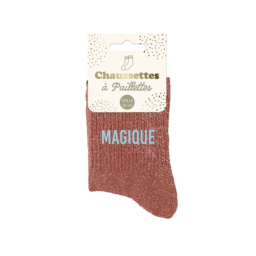 Chaussettes paillettes magique