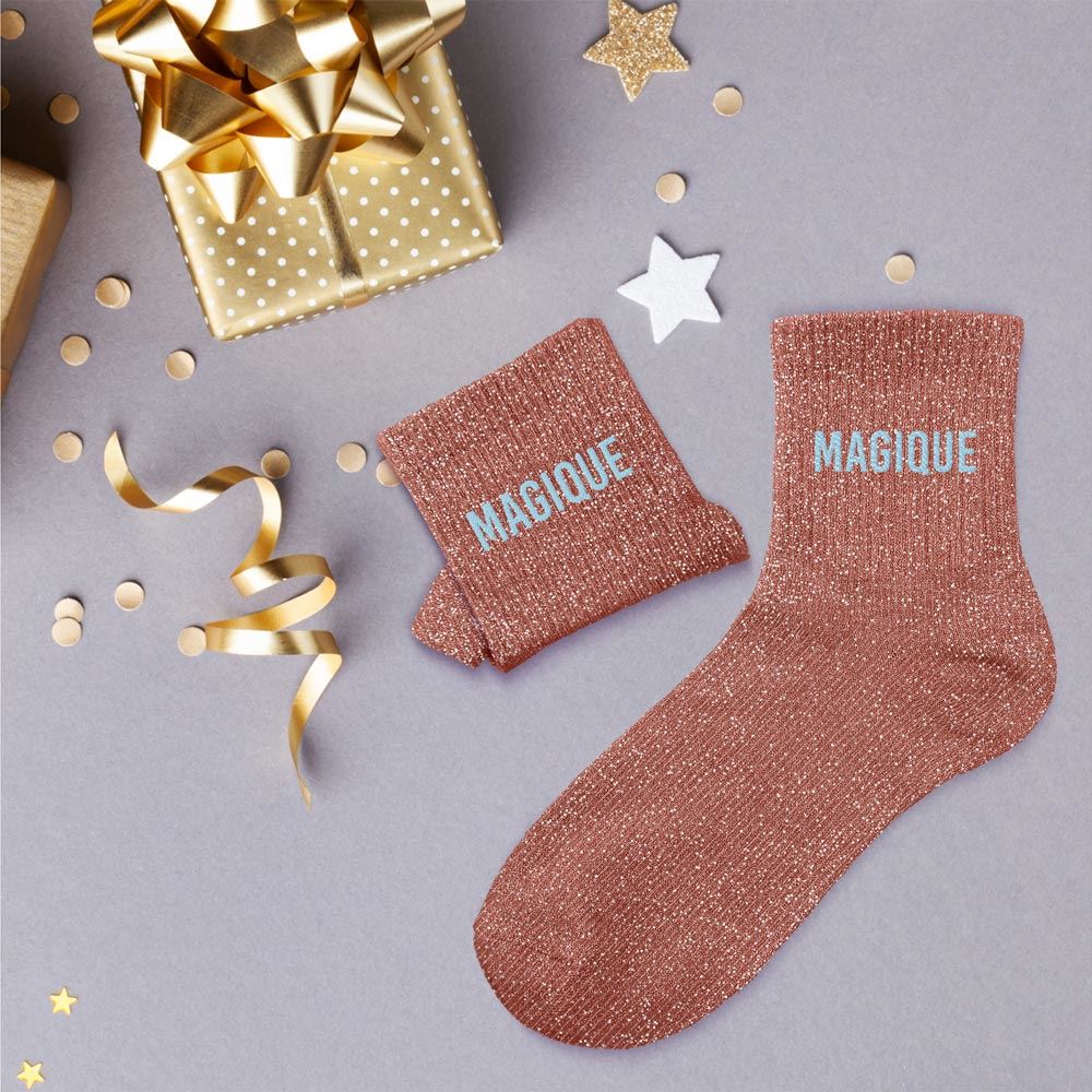 Chaussettes paillettes magique