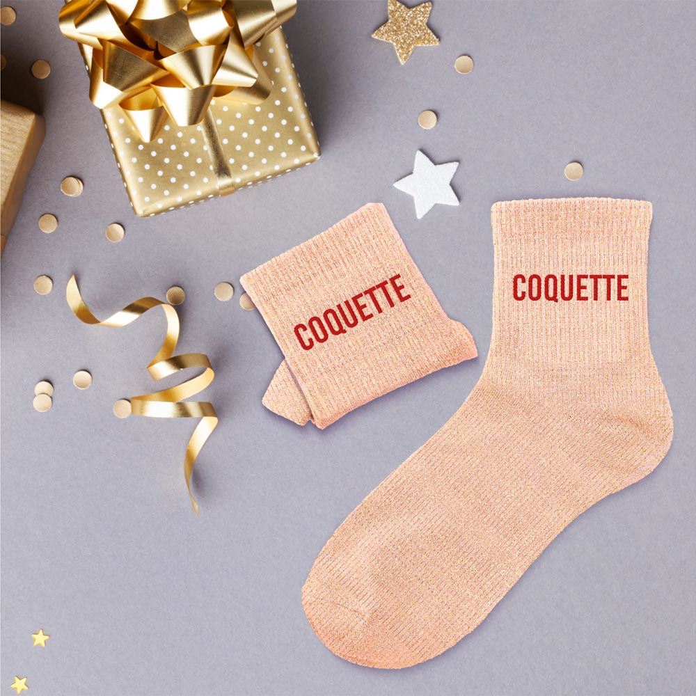 Chaussettes paillettes coquette