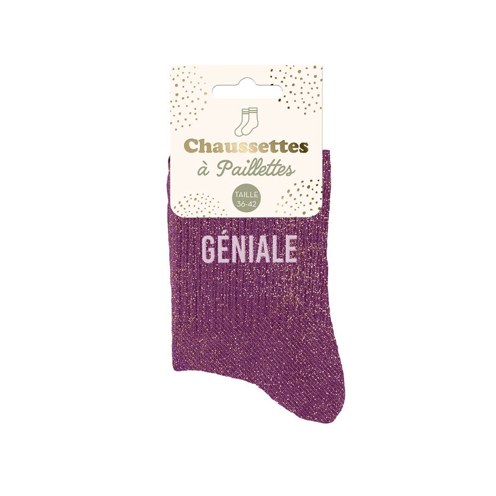 Chaussettes paillettes geniale