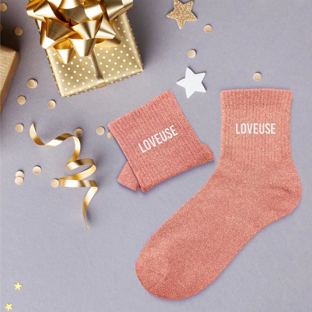 Chaussettes paillettes loveuse
