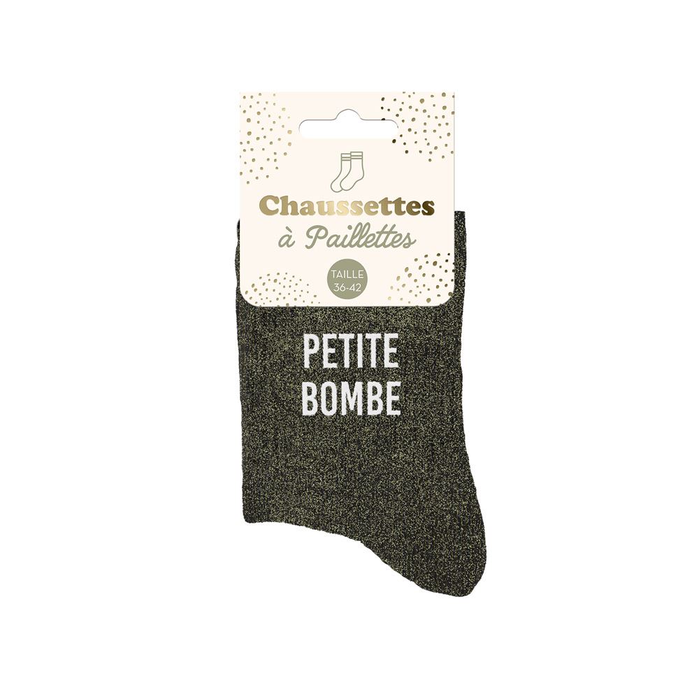 Chaussettes paillettes petite bombe