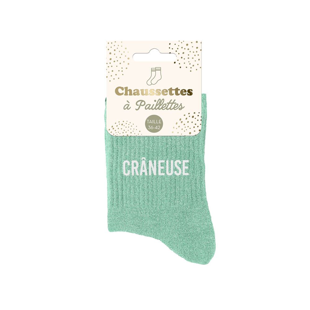 Chaussettes paillettes craneuse