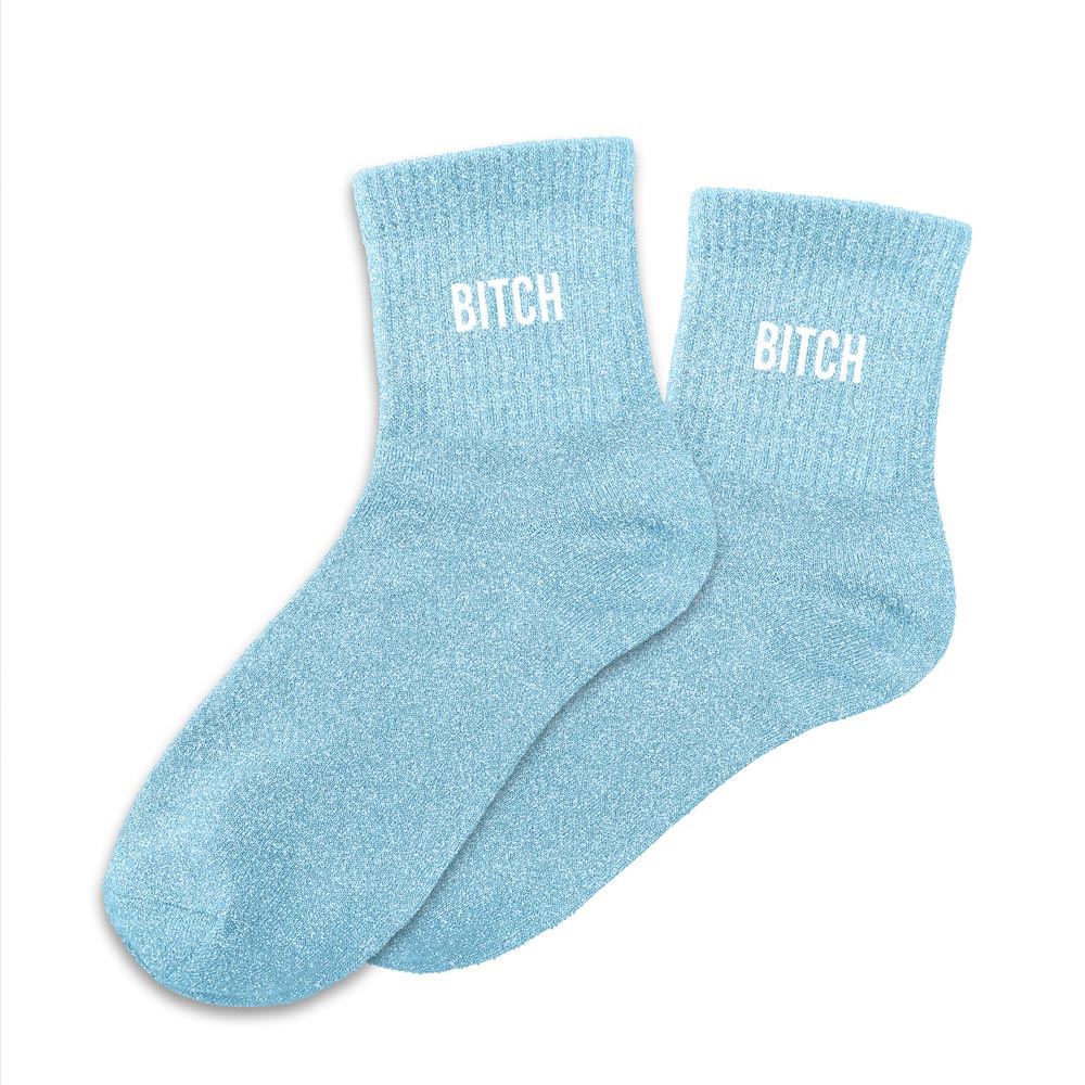Chaussettes paillettes bitch