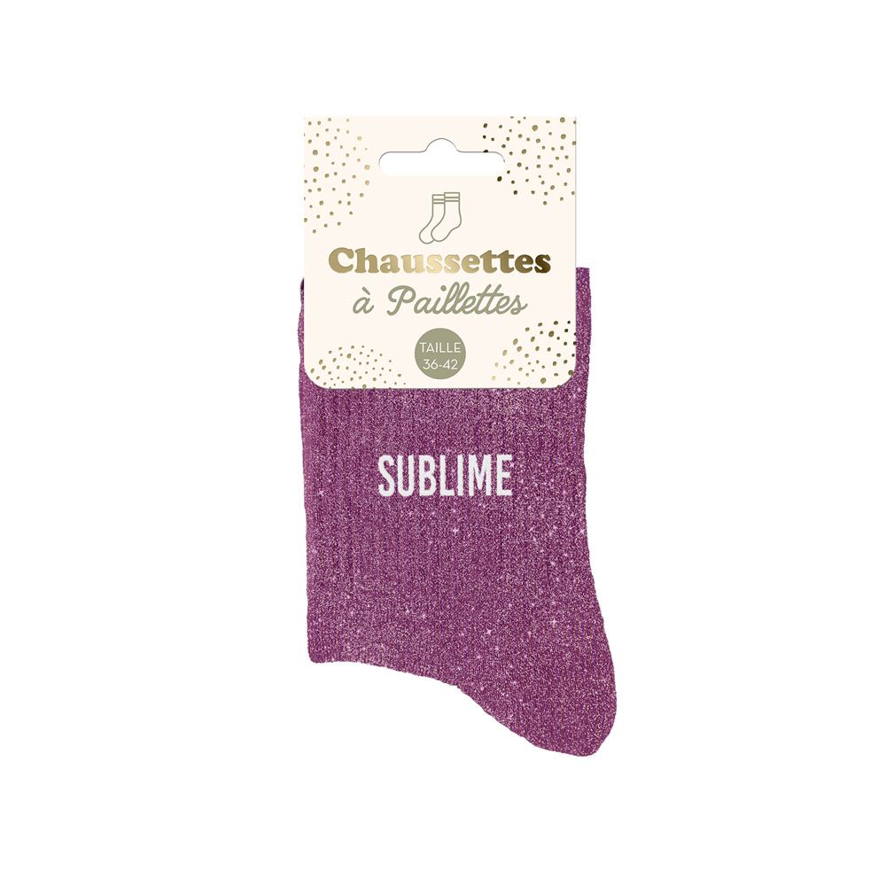 Chaussettes paillettes sublime