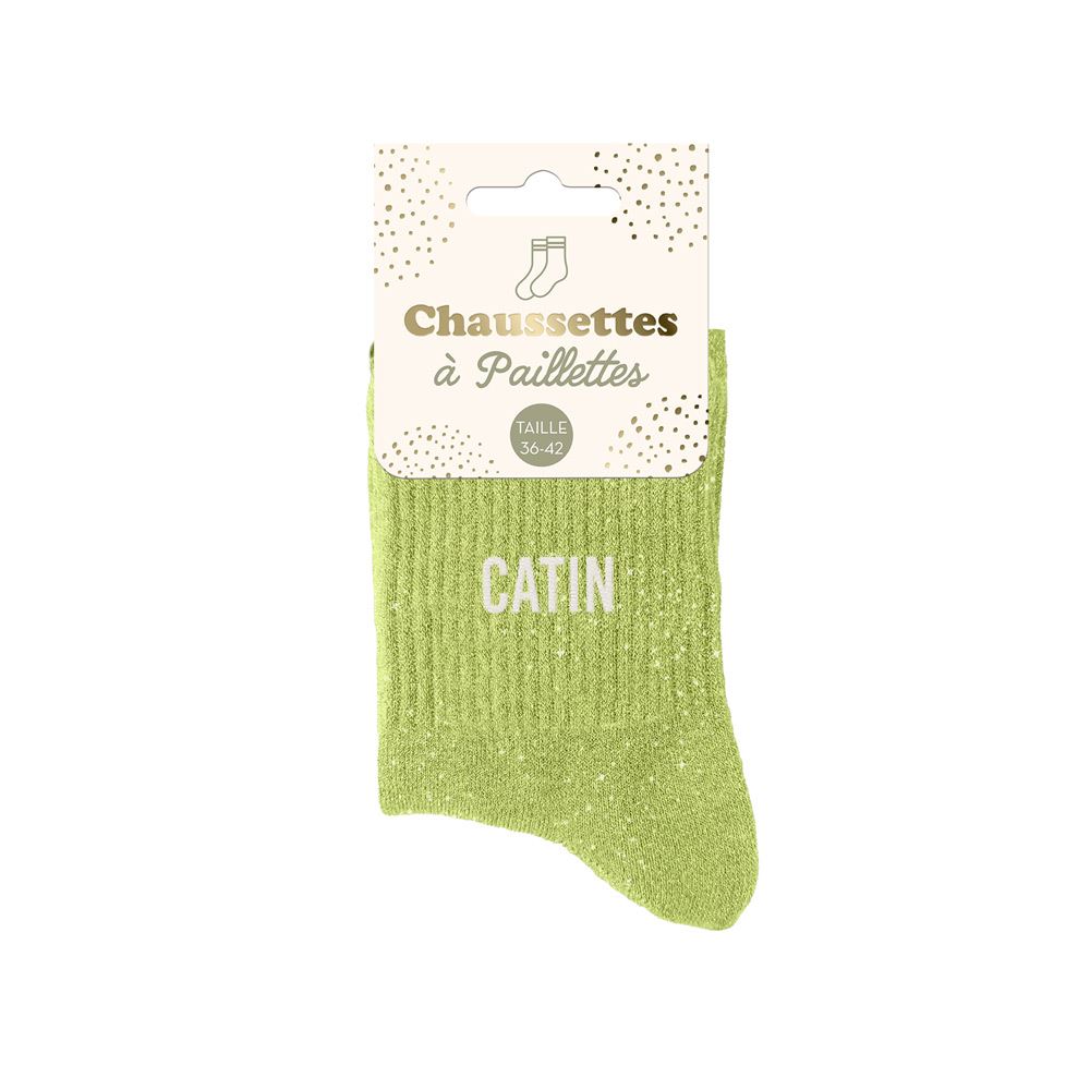 Chaussettes paillettes catin