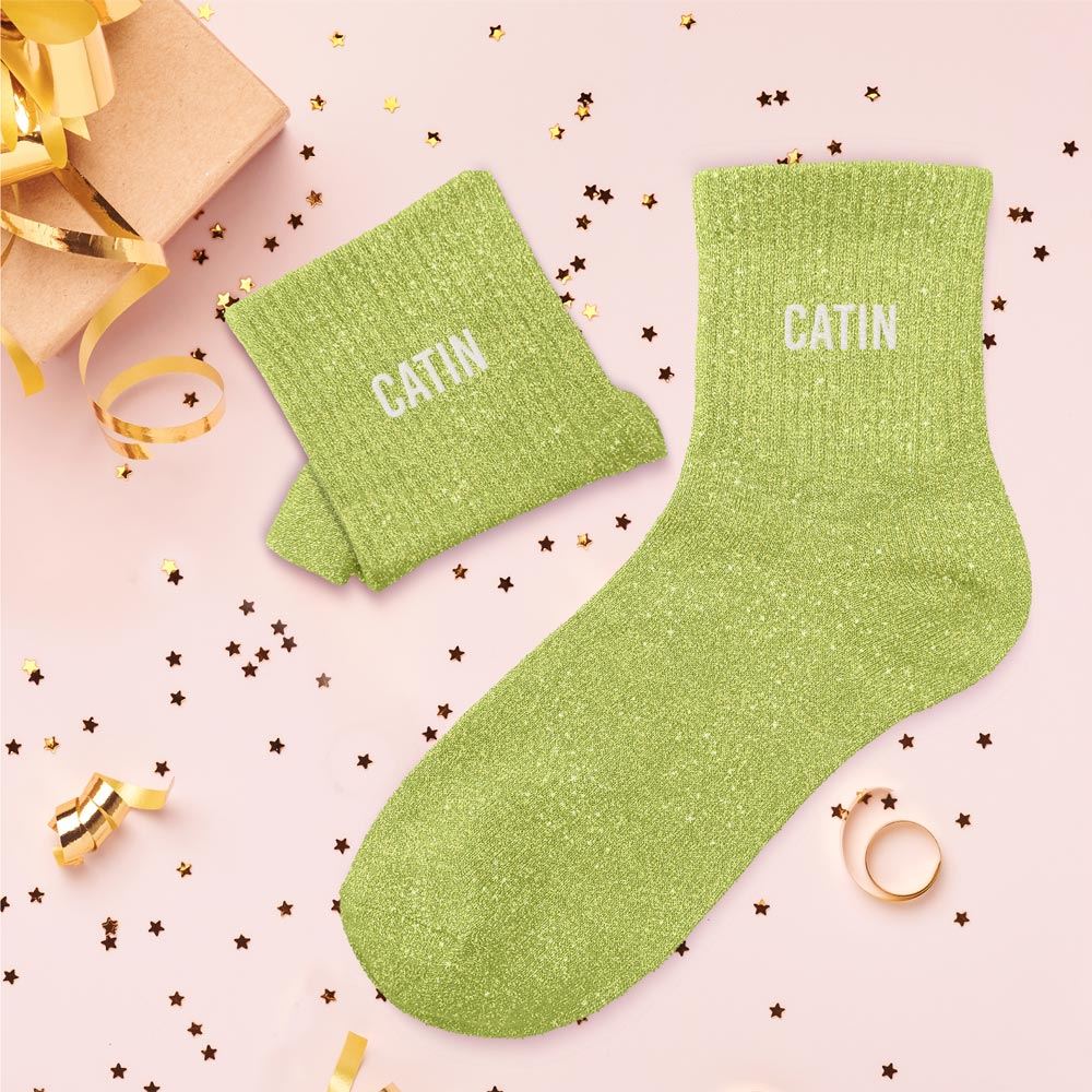 Chaussettes paillettes catin