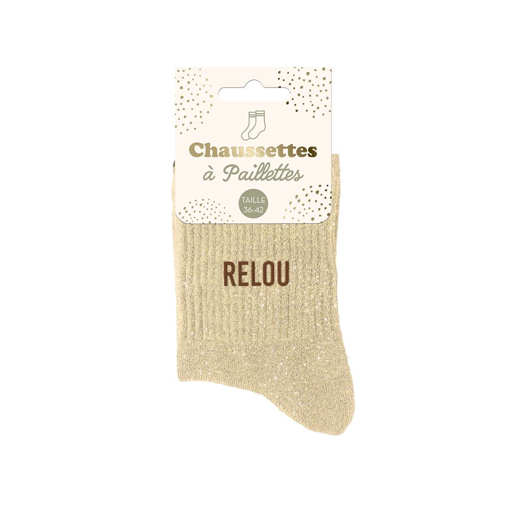 Chaussettes paillettes relou