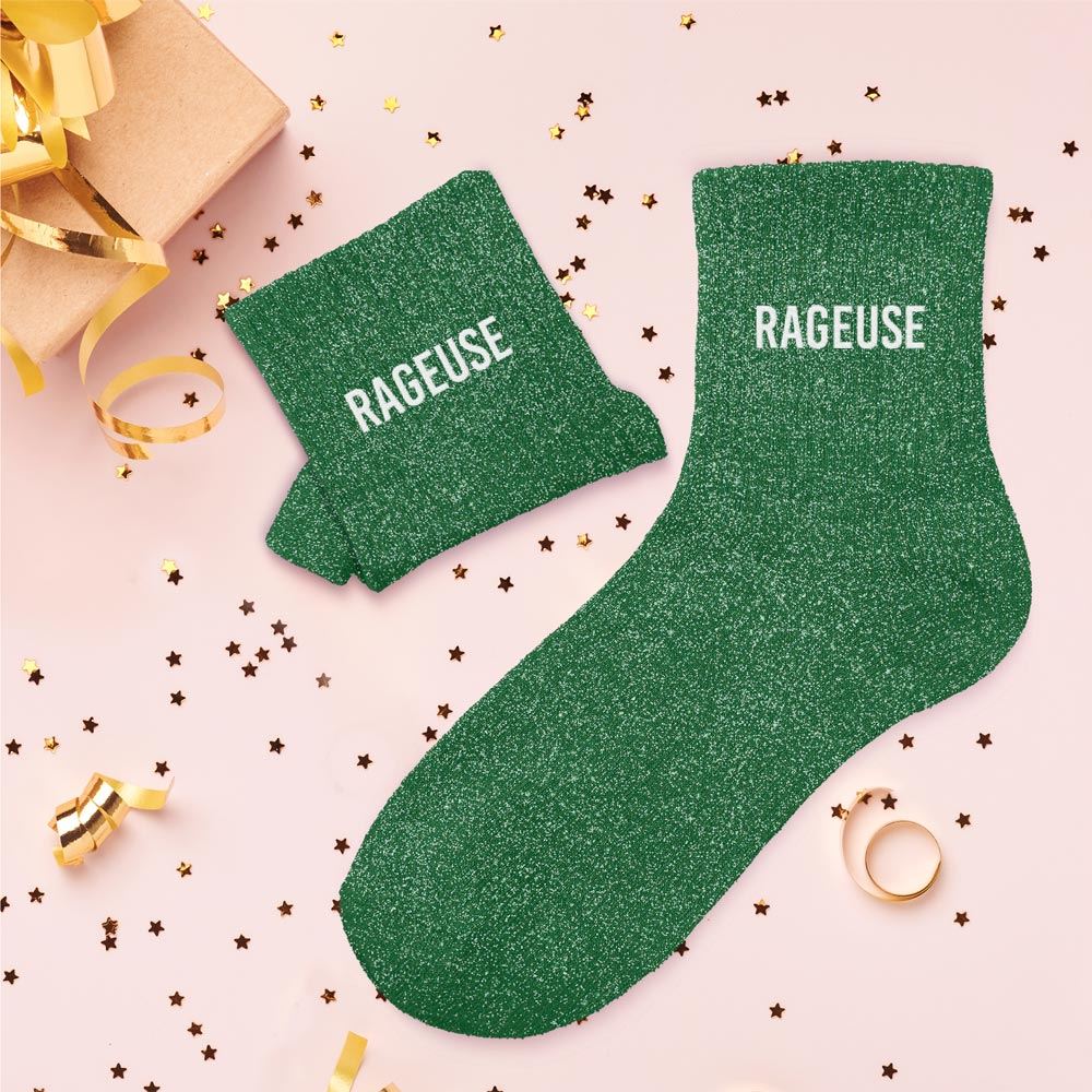 Chaussettes paillettes rageuse