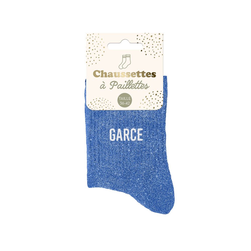 Chaussettes paillettes garce
