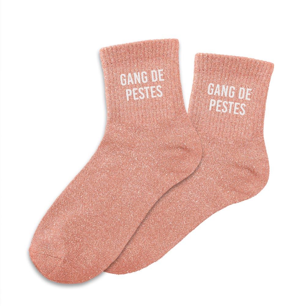 Chaussettes paillettes gang de pestes
