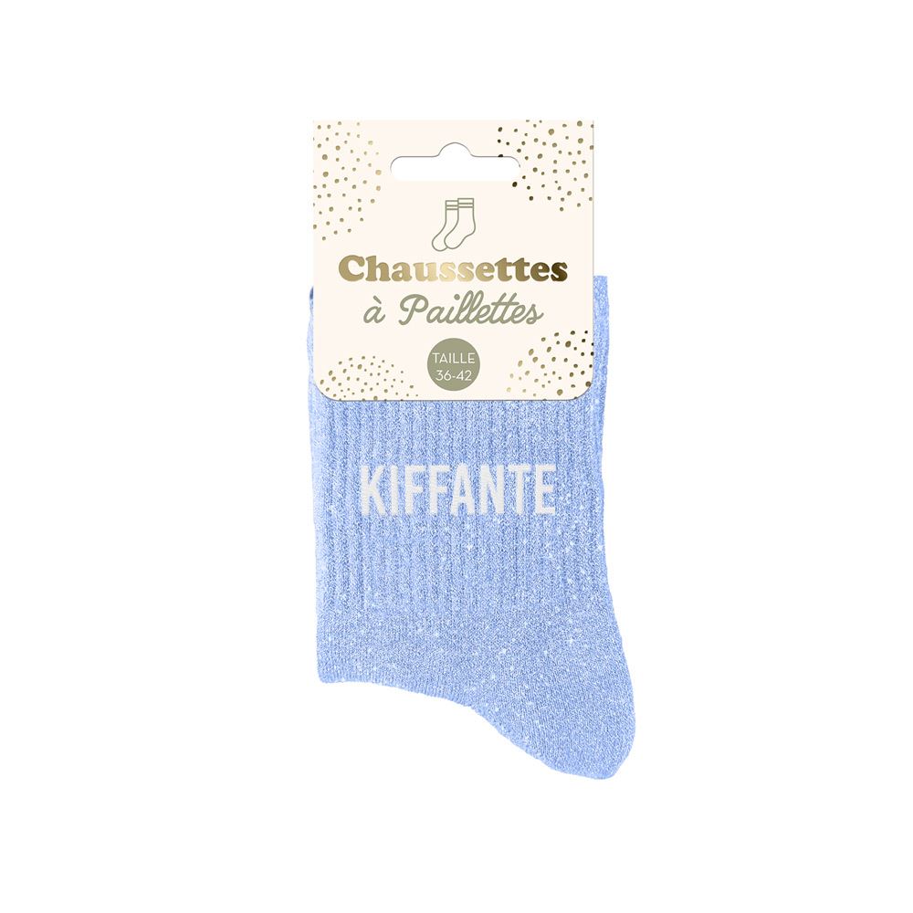 Chaussettes paillettes kiffante