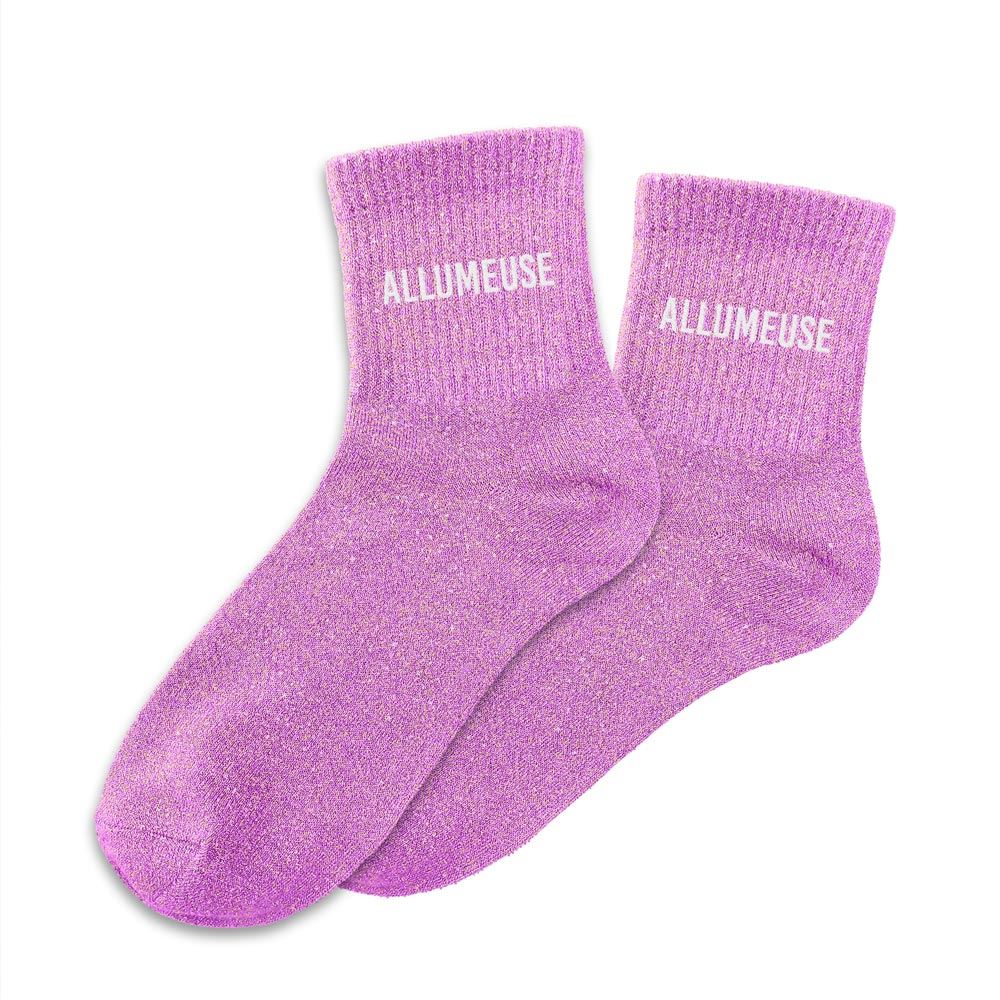 Chaussettes paillettes allumeuse