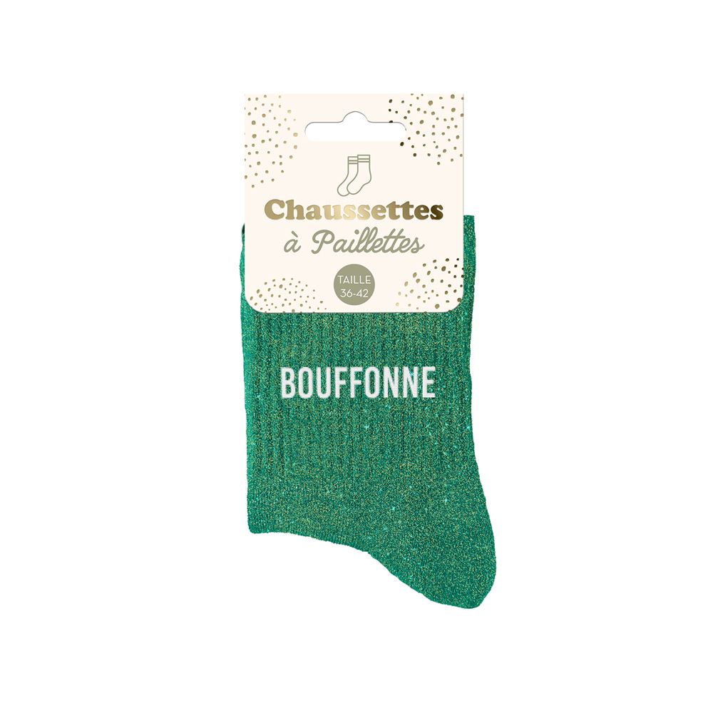 Chaussettes paillettes bouffonne