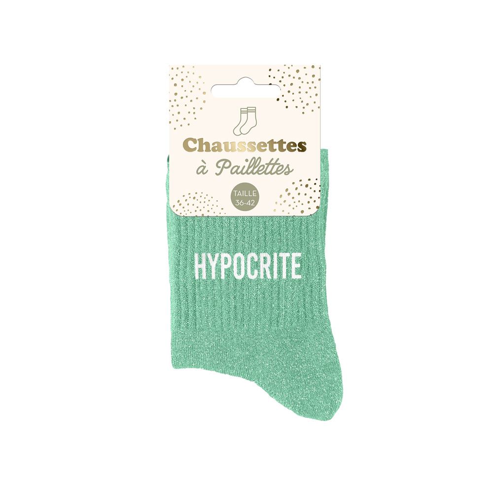 Chaussettes paillettes hypocrite