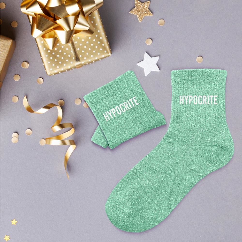 Chaussettes paillettes hypocrite