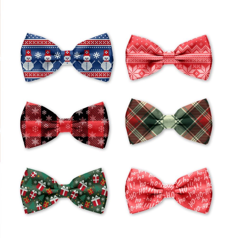 Noeud papillon moches noel 6mods /36pcs