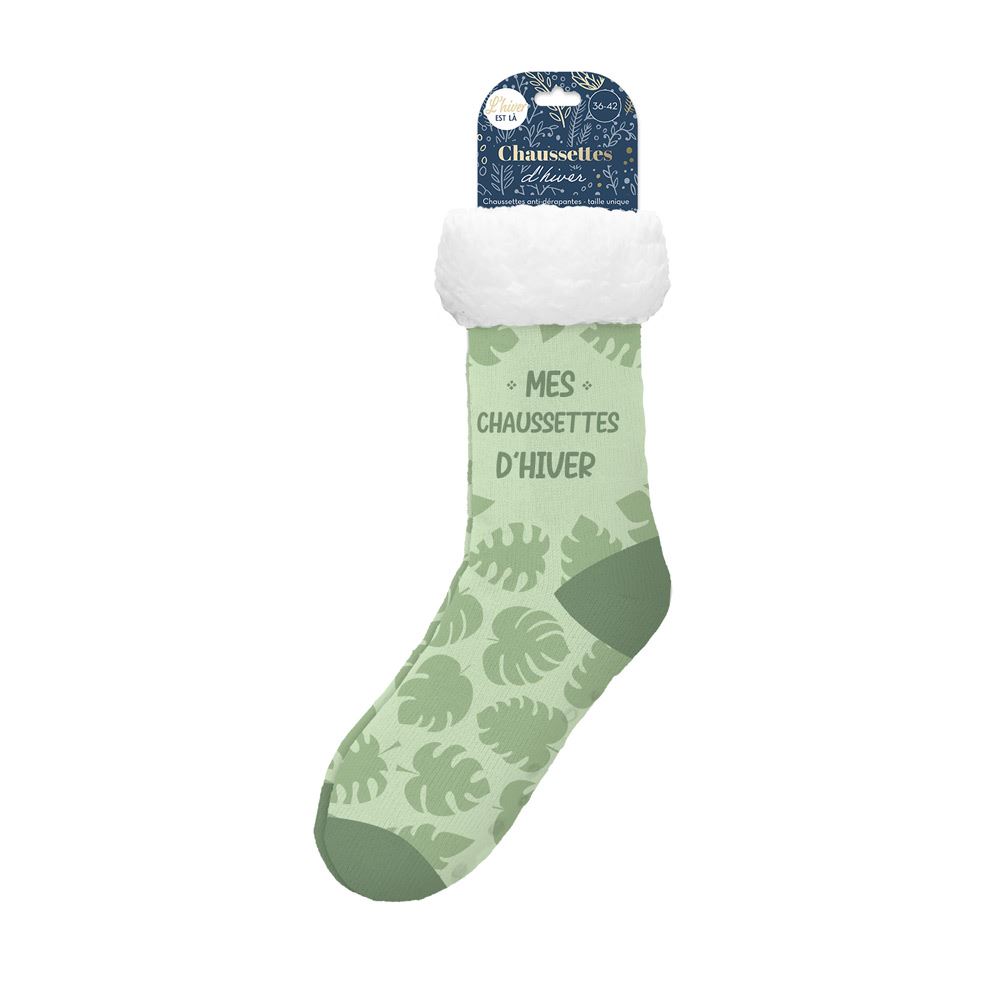 Chaussettes moumoute "mes chaussettes"