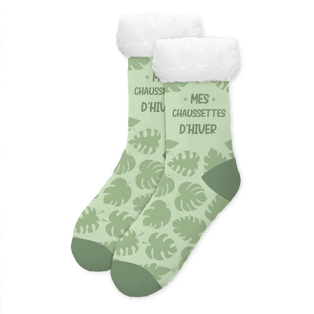 Chaussettes moumoute "mes chaussettes"