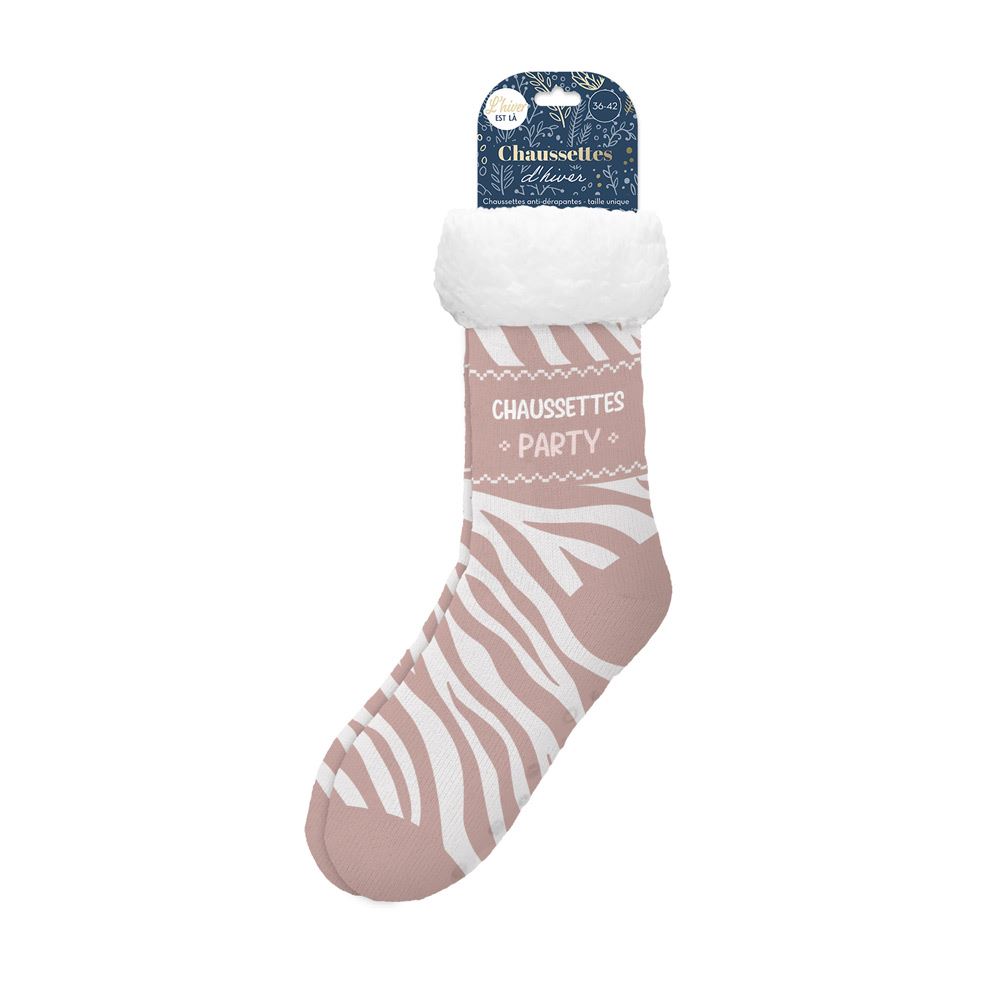 Chaussettes moumoute "chaussettes party"