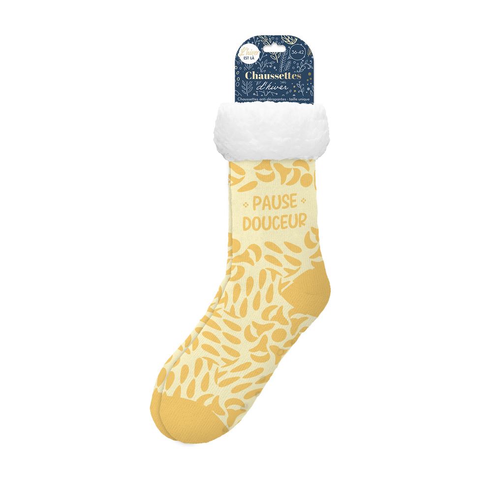 Chaussettes moumoute "pause douceur"