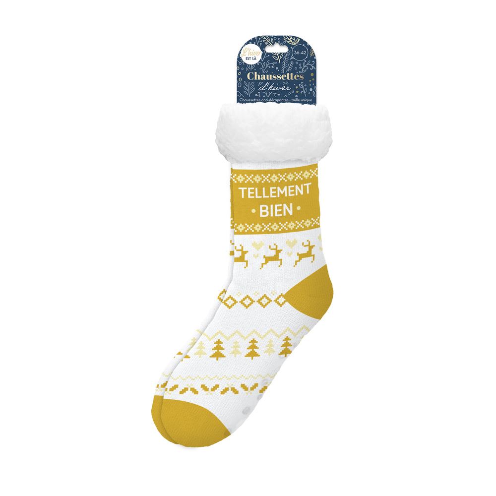 Chaussettes moumoute "tellement bien"