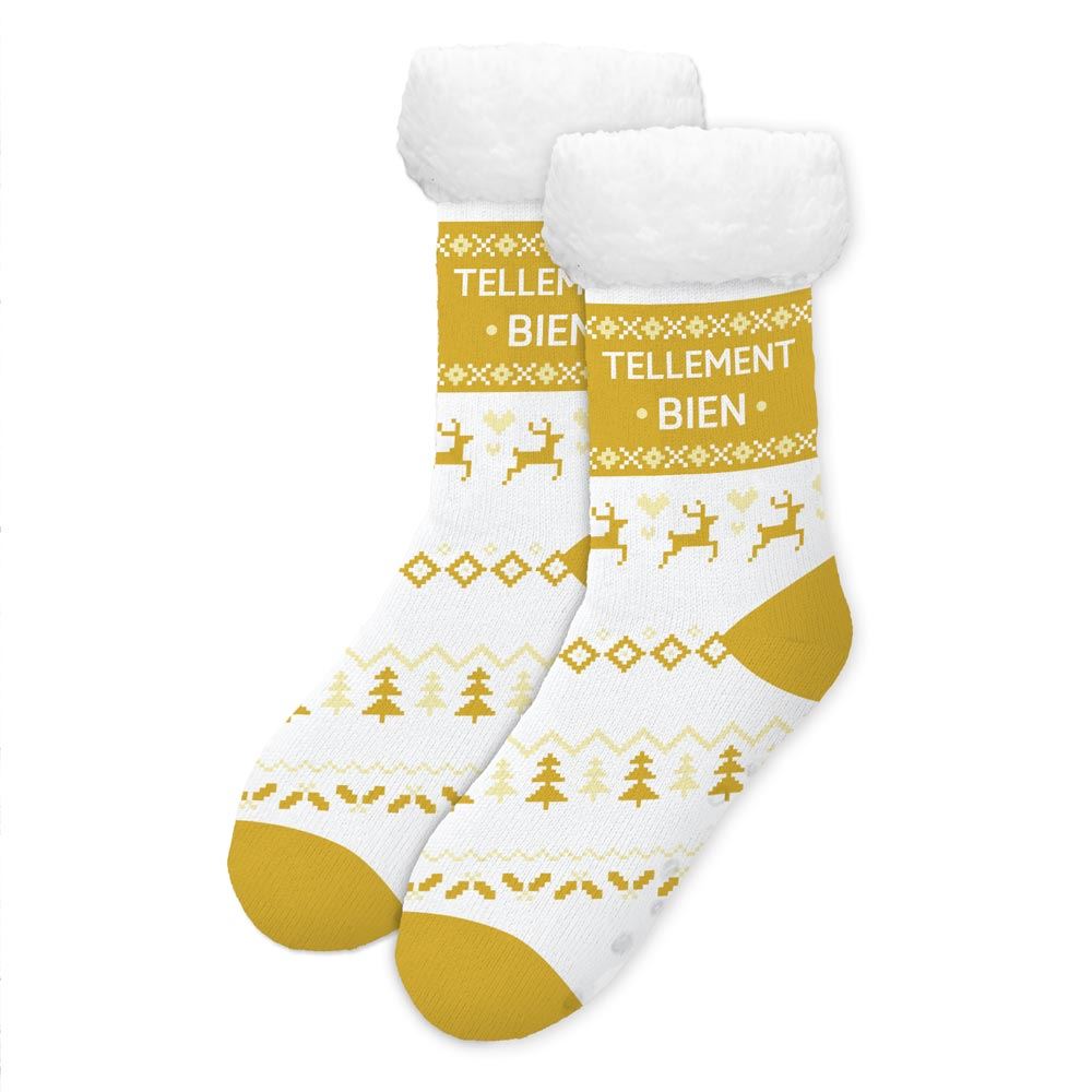 Chaussettes moumoute "tellement bien"