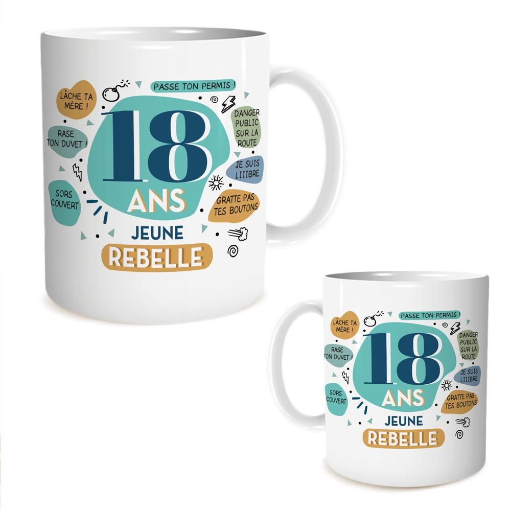 Mug anniversaire 18 ans