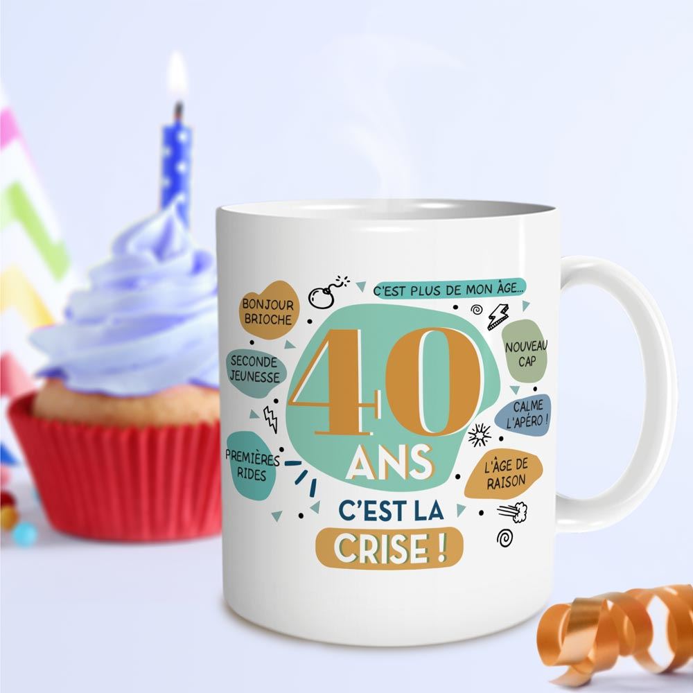 Mug anniversaire 40ans