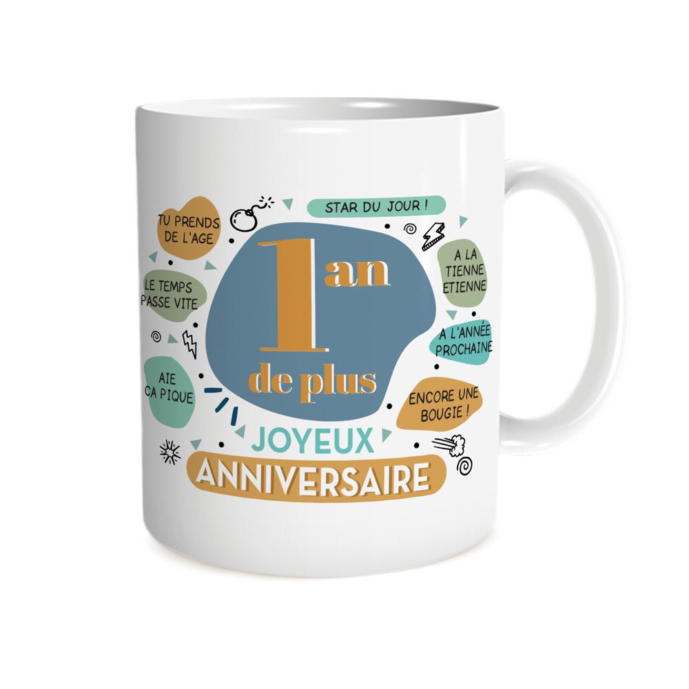 Mug joyeux anniversaire