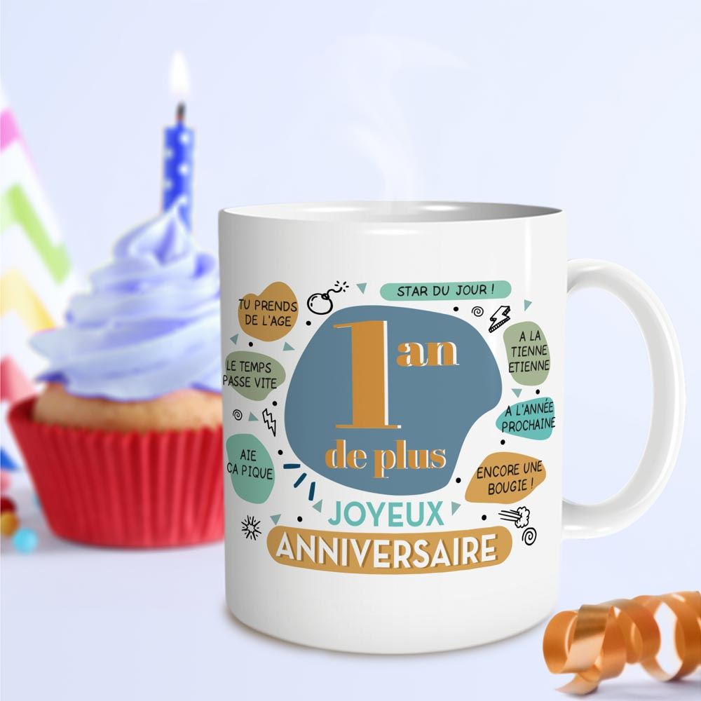 Mug joyeux anniversaire