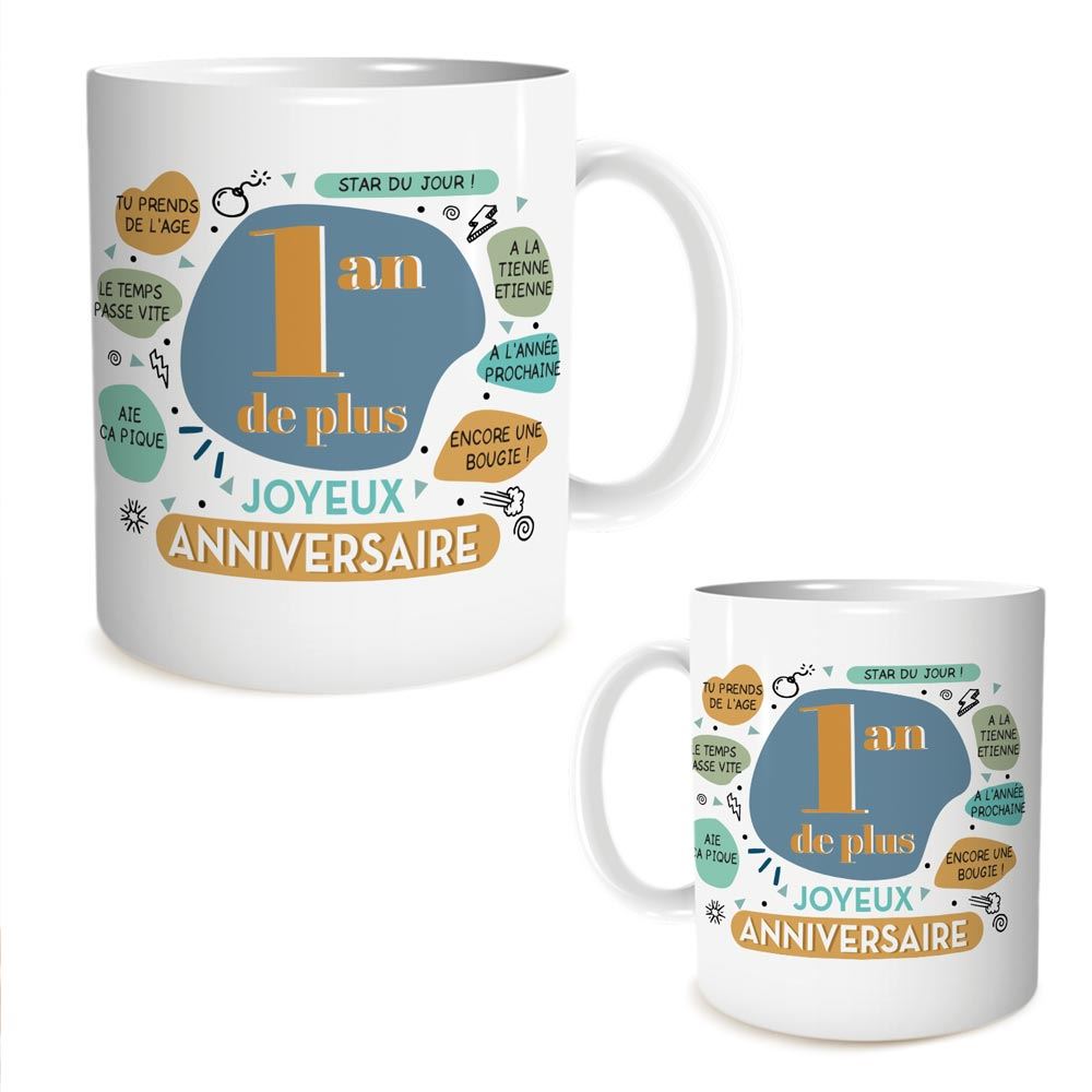 Mug joyeux anniversaire