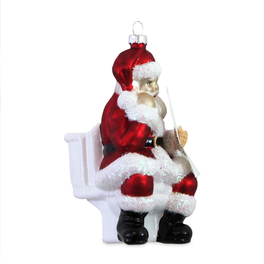 Boule noel pere noel wc