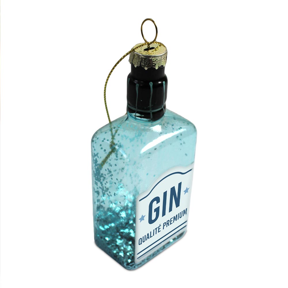 Boule noel bouteille gin